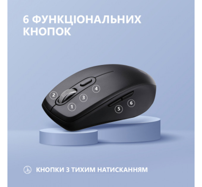 Мишка 2E MF225 Silent Wireless/Bluetooth Black (2E-MF225WBK)