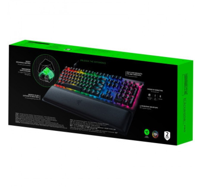 Клавіатура Razer BlackWidow V3 PRO Razer Green Wireless (RZ03-03530800-R3R1)