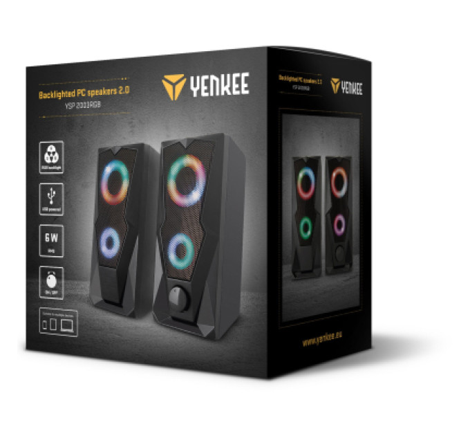 YENKEE Акустична система YENKEE YSP 2003RGB USB Black (45015339)