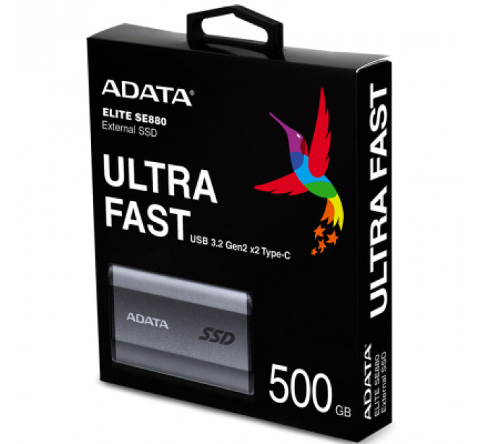 Накопичувач SSD USB 3.2 500GB ADATA (AELI-SE880-500GCGY)