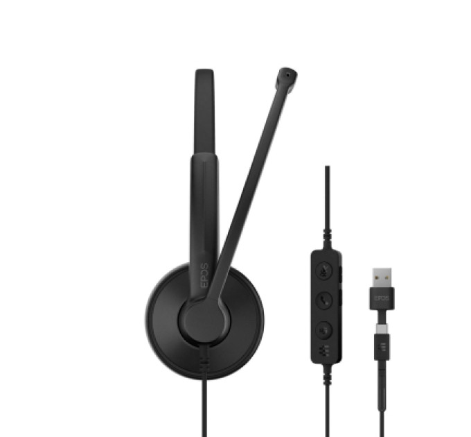 Epos Навушники Epos Impact 100 MS Stereo USB-C+A Black (1001421)