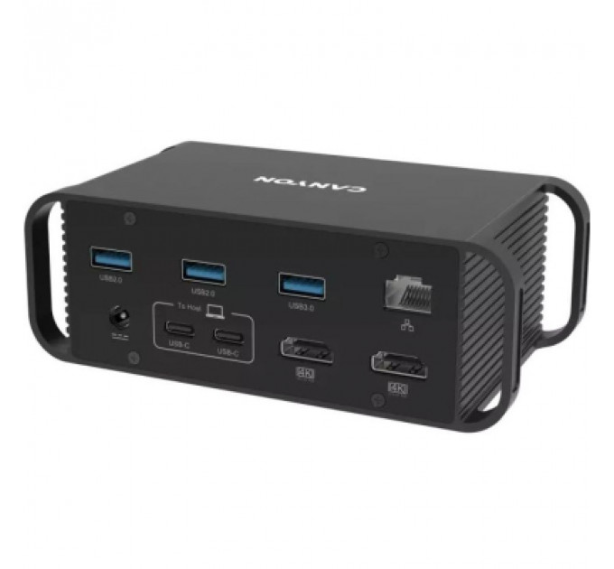 Порт-реплікатор Canyon Docking Station with 14 ports, with Type C female*4, USB3.0*2, USB2.0*2 (CNS-HDS95ST)