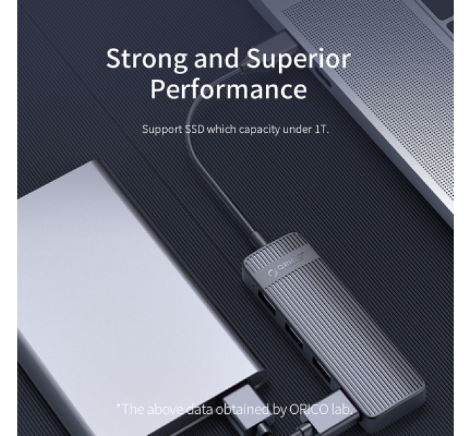 Концентратор Orico USB 2.0 4 ports (FL02-WH-BP) (CA913527)