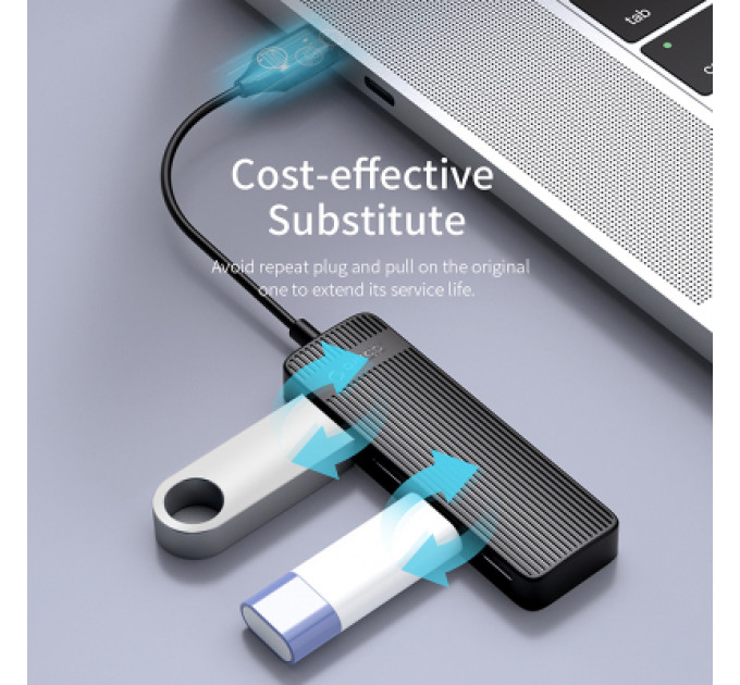 Концентратор Orico USB 2.0 4 ports (FL02-WH-BP) (CA913527)