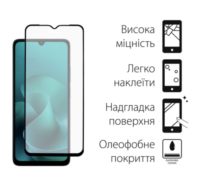 Dengos Чохол до мобільного телефона Dengos Motorola G06 Carbon+glass Blue (DG-KM-174)