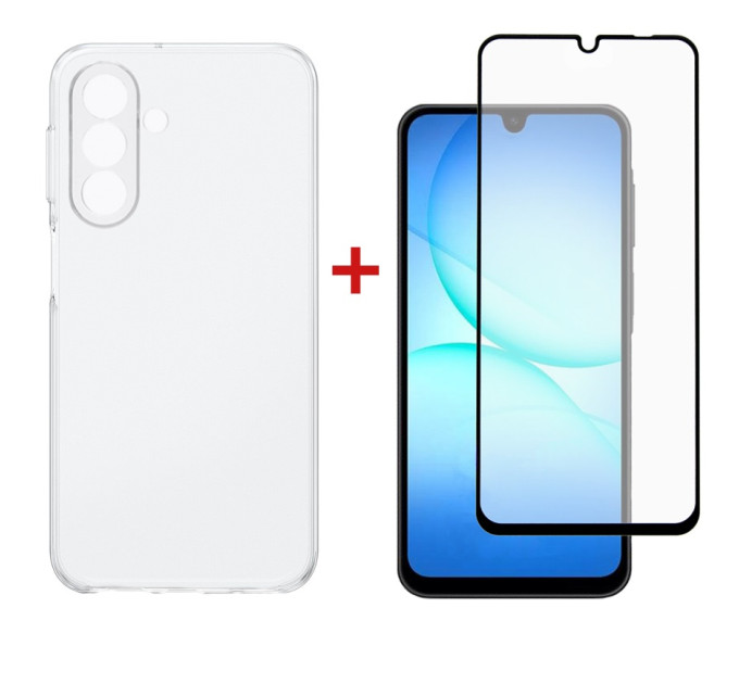 Dengos Чохол до мобільного телефона Dengos Samsung Galaxy A17 TPU+glass Transparent (DG-KM-171)