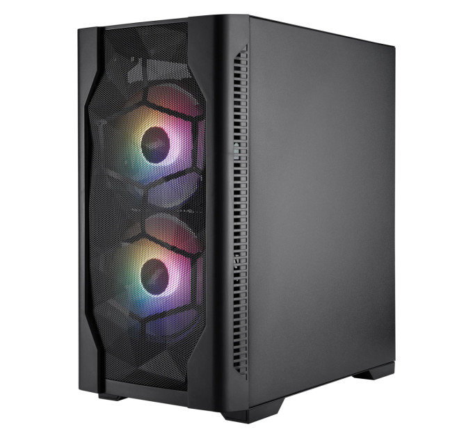 1stPlayer Корпус 1stPlayer D4-M-BK-2F1P-1F1 Black