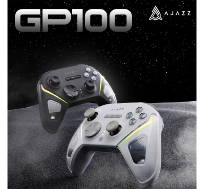 Ajazz Геймпад Ajazz GP100S 2.4G/BT/USB Switch/PC/iOS/Android RGB Black (GP100S-B)
