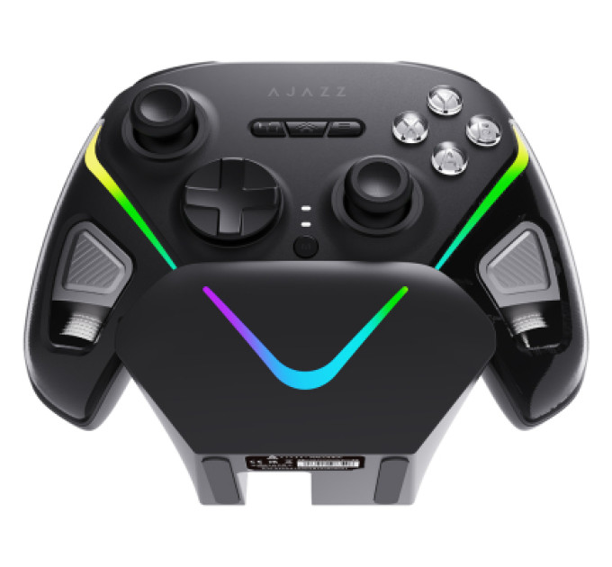 Ajazz Геймпад Ajazz GP100S 2.4G/BT/USB Switch/PC/iOS/Android RGB Black (GP100S-B)