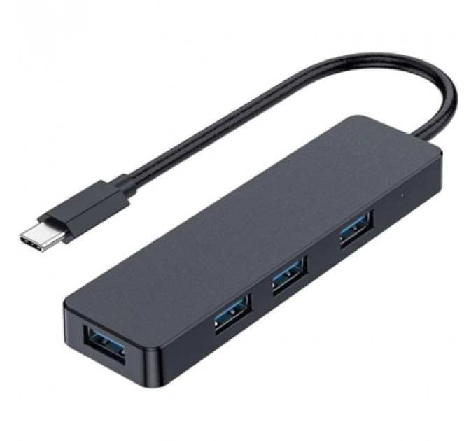 Концентратор Gembird USB-C UHB-U3P4-01 4 ports USB 3.1 (UHB-CM-U3P4-01)