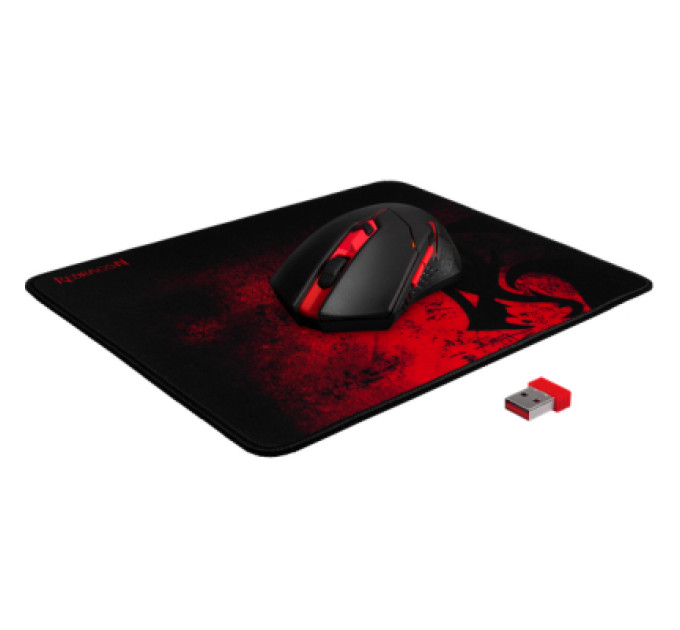 Defender Мишка Defender M601WL-BA Wireless + mouse pad Black/Red (78227)