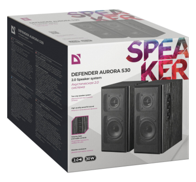 Defender Акустична система Defender Aurora S30 30Вт USB Black (65431)