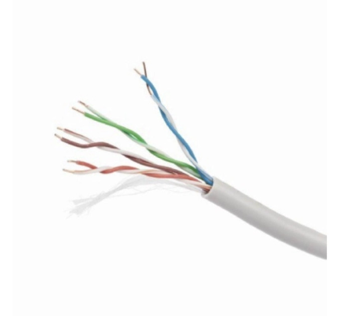 Cablexpert Звита пара,Cablexpert UPC-6004-L/100, CAT6, багатожильна, алюміній під міддю (CCA з AWG24), неекранована, 100 м