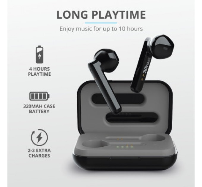 Навушники Trust Primo Touch True Wireless Mic Black (23712)