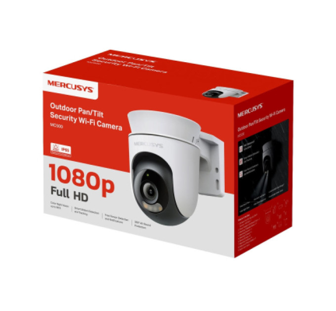 Mercusys Камера відеоспостереження Mercusys IP-Камера MERCUSYS MC500 FHD N300 microSD motion detection, зовнішня (MC-500)