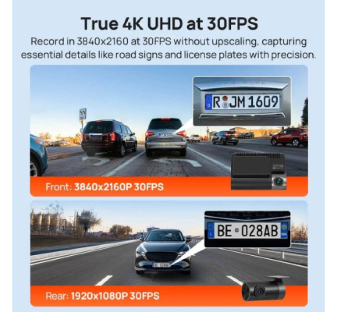 Xiaomi Відеореєстратор Xiaomi 70mai Dash Cam 4K A800SE (1182549)