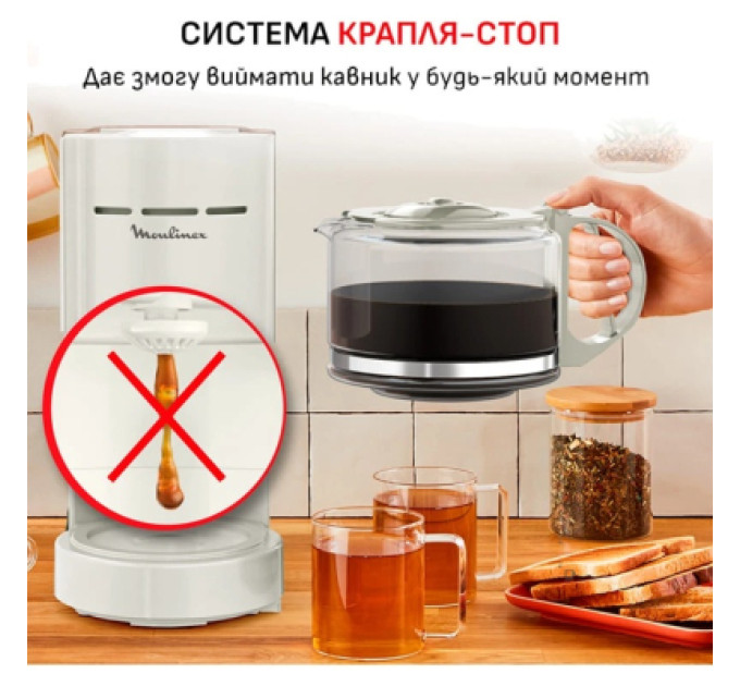 Moulinex Крапельна кавоварка Moulinex FG121A10
