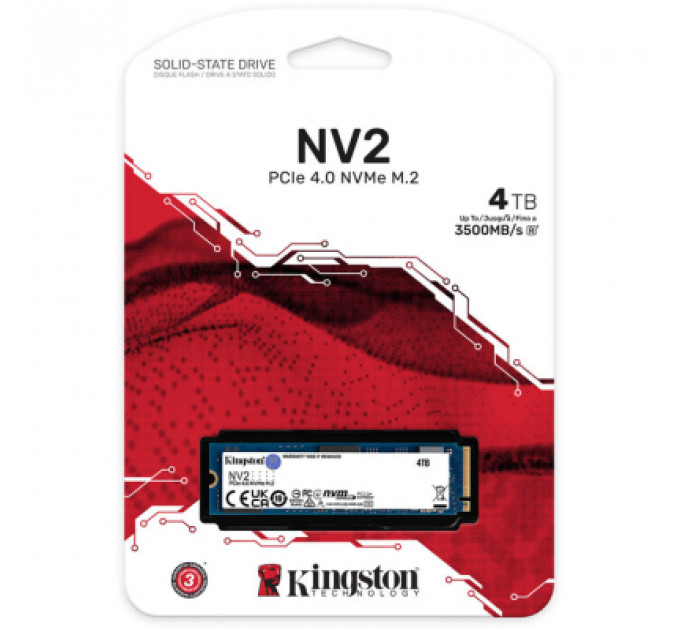 Накопичувач SSD M.2 2280 4TB Kingston (SNV2S/4000G)