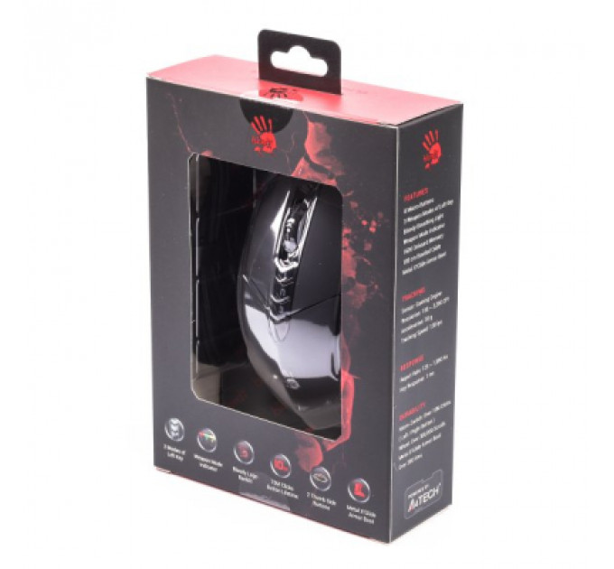 Мишка A4Tech Bloody V7MA Black
