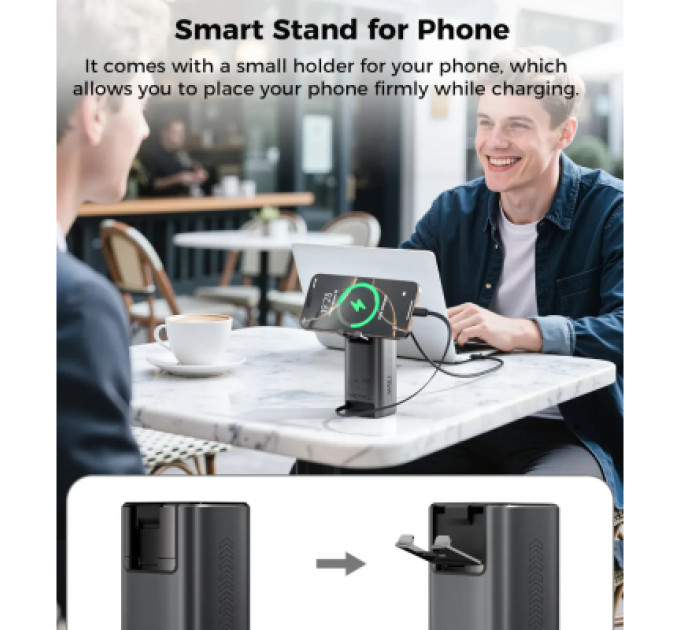Choetech Батарея універсальна Choetech 20000mAh, PD/130W, QC, AFC , TFT, pass-through charging (B815C)