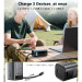 Choetech Батарея універсальна Choetech 20000mAh, PD/130W, QC, AFC , TFT, pass-through charging (B815C)