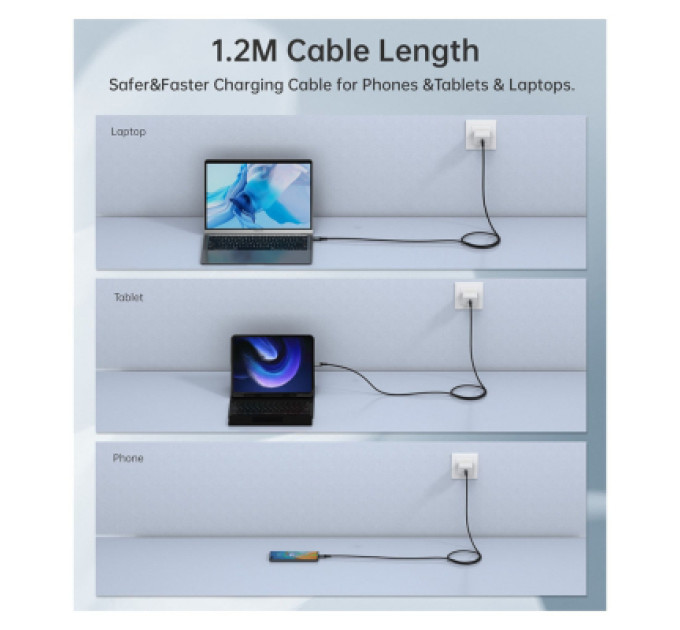 Choetech Дата кабель USB-C to USB-C 2.0m USB4 Gen 3 240W 8K Choetech (XCC-1042)