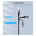 Choetech Дата кабель USB-C to USB-C 2.0m USB4 Gen 3 240W 8K Choetech (XCC-1042)