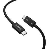 Дата кабель USB-C to USB-C 1.0m Thunderbolt 5 Intel certified Choetech (A3011)