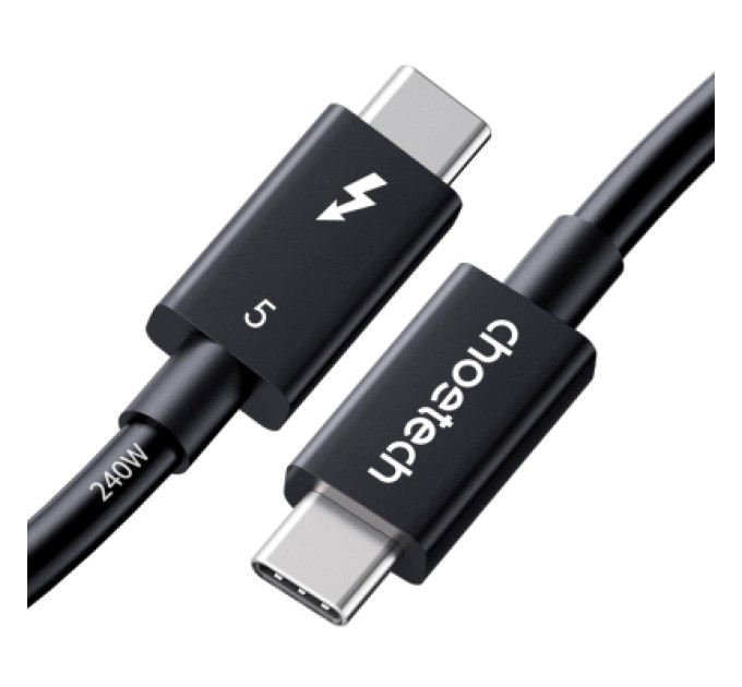 Choetech Дата кабель USB-C to USB-C 1.0m Thunderbolt 5 Intel certified Choetech (A3011)