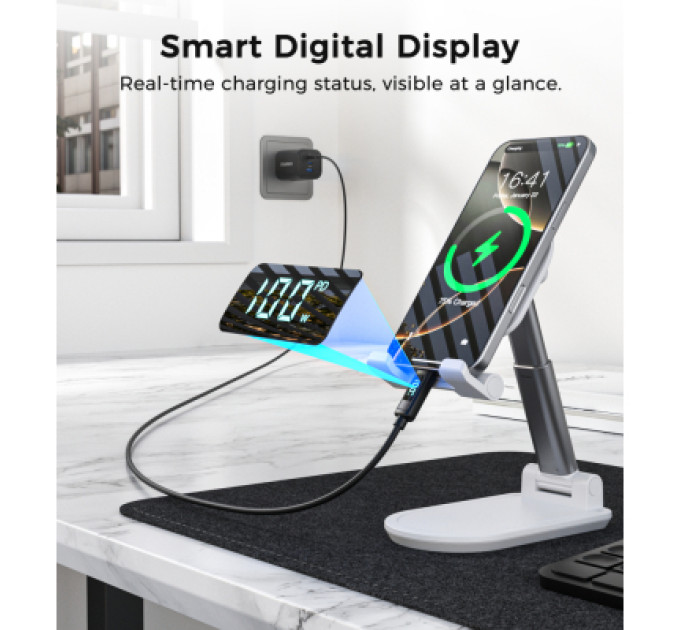 Choetech Дата кабель USB-C to USB-C 1.2m PD100W digital display silicone Choetech (XCC-1064)