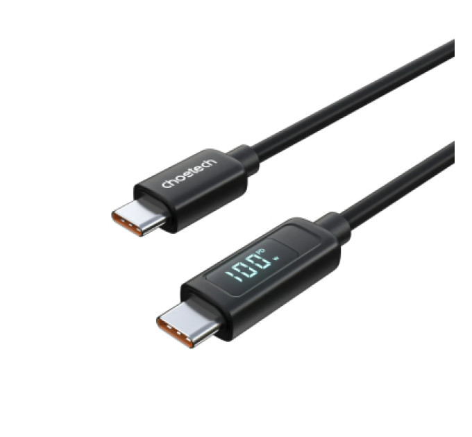 Choetech Дата кабель USB-C to USB-C 1.8m PD100W digital display silicone Choetech (XCC-1063)