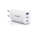 Choetech Зарядний пристрій Choetech 2xUSB-C + 1xUSB PD65W GaN (PD9006)