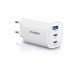 Choetech Зарядний пристрій Choetech 2xUSB-C + 1xUSB PD65W GaN (PD9006)