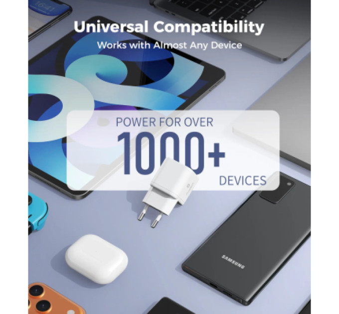 Choetech Зарядний пристрій Choetech USB-C PD100W GaN Super Mini (PD9031)