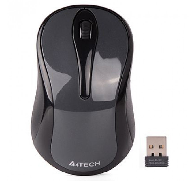 Мишка A4Tech G3-280NS Silent Wireless Glossy Grey (G3-280NS Glossy Grey)