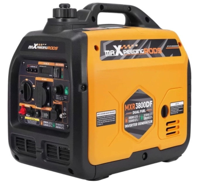 maXpeedingRODS Генератор maXpeedingRODS MXR3800DF, інверторний, газ/бензин, 3.2kW, ручний старт (MXR3800DF)