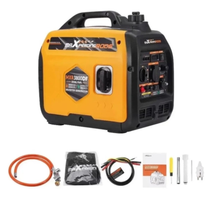 maXpeedingRODS Генератор maXpeedingRODS MXR3800DF, інверторний, газ/бензин, 3.2kW, ручний старт (MXR3800DF)