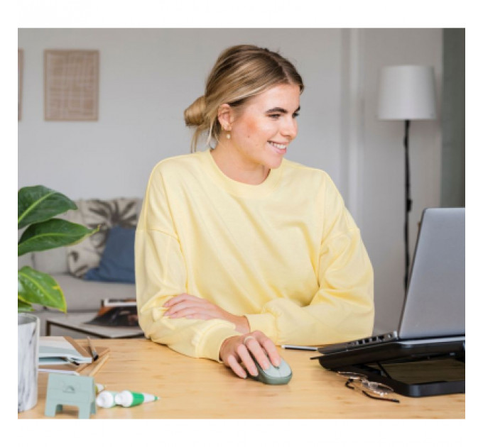 Мишка Trust YVI+ Silent Eco Wireless Green (24552)