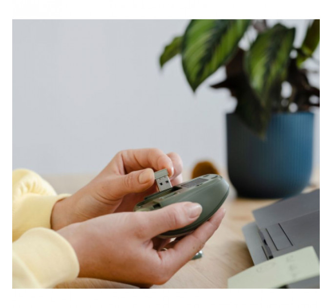 Мишка Trust YVI+ Silent Eco Wireless Green (24552)