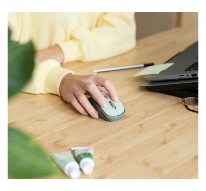 Мишка Trust YVI+ Silent Eco Wireless Green (24552)