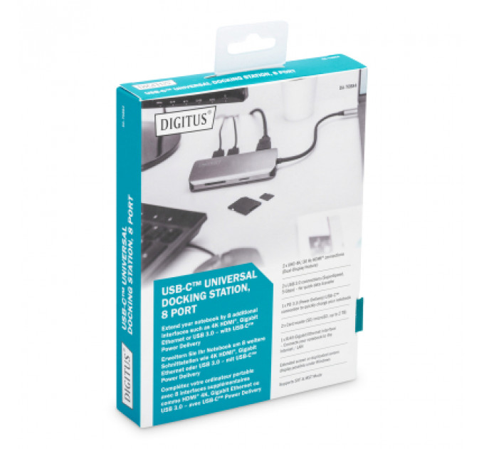 Концентратор Digitus USB-C 8 Port (DA-70884)
