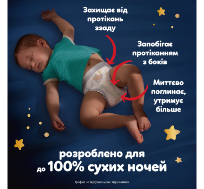 Pampers Підгузки Pampers Night Pants Розмір 4 (9-15 кг) 104 шт (8006530320559)