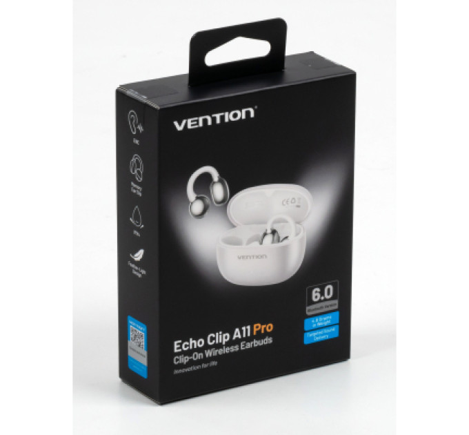 Vention Навушники Vention Echo Clip A11 White (NBWW0-PH)