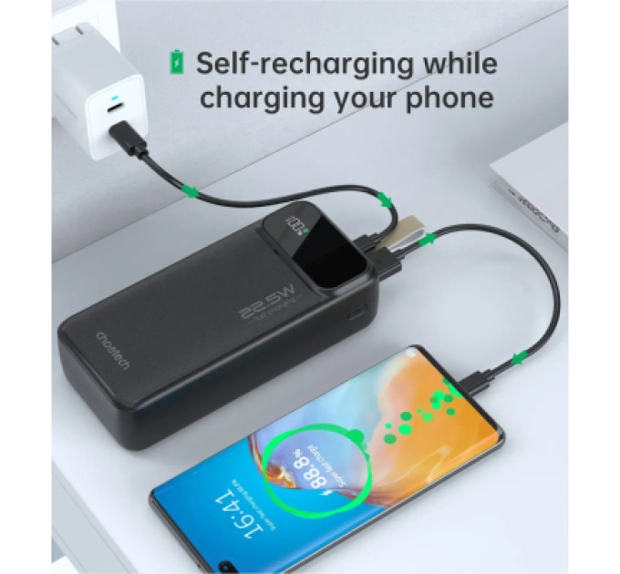 Choetech Батарея універсальна Choetech 40000mAh, PD/22.5W, QC, AFC (B731)