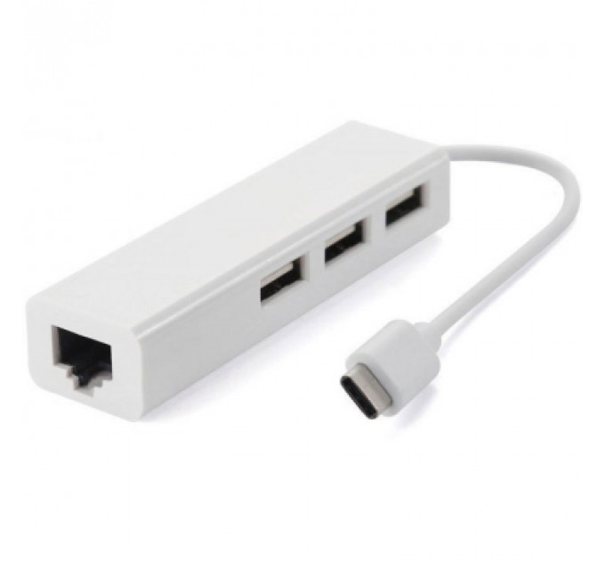 Концентратор Value Type-C Hub 3-port USB2.0 + RJ45 Fast Ethernet White (S0742)