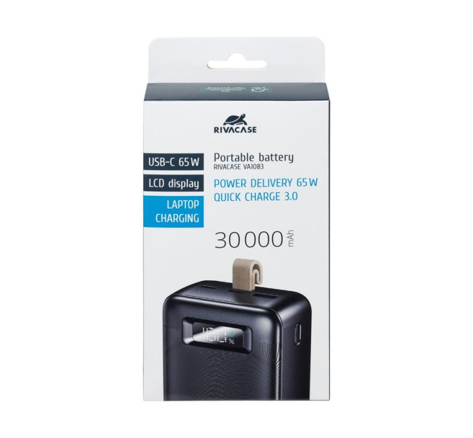 RivaCase Портативний зарядний пристрій Rivacase, 30000 mA, RIVAPOWER VA1083 (Black)