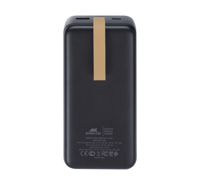 RivaCase Портативний зарядний пристрій Rivacase, 30000 mA, RIVAPOWER VA1083 (Black)