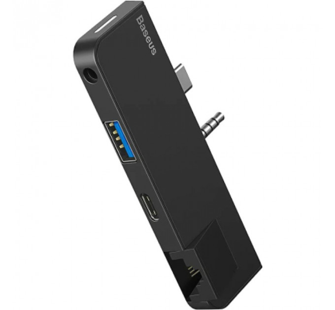Концентратор Baseus USB3.1 Type-C+3.5mm toUSB 3.0/RJ45/Type-C/3.5mm forSurfaceGo (CAHUB-FG01)