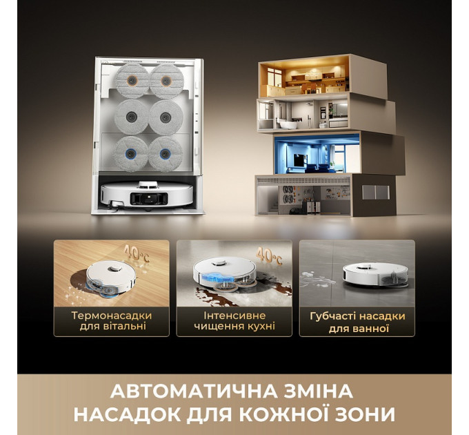 Dreame Робот-пилосос Dreame Bot Matrix 10 Pro White (RLM61HE-Wh)