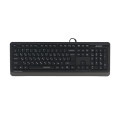A4Tech Клавіатура A4Tech Fstyler FK10Q, USB, темно-сірий